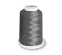 Aero-Flock 9120 und 9121 Miniking 1000m - Uni Multicolor Overlockgarn Bauschgarn für dehnbare Nähte, Nähgarn (Carbon)