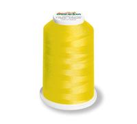 Aero-Flock 9120 und 9121 Miniking 1000m - Uni Multicolor Overlockgarn Bauschgarn für dehnbare Nähte, Nähgarn (Canary)