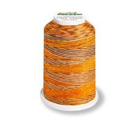 Aero-Flock 9120 und 9121 Miniking 1000m - Uni Multicolor Overlockgarn Bauschgarn für dehnbare Nähte, Nähgarn (Savanna)