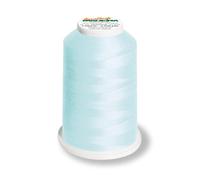 Aero-Flock 9120 und 9121 Miniking 1000m - Uni Multicolor Overlockgarn Bauschgarn für dehnbare Nähte, Nähgarn (Baby Blue)