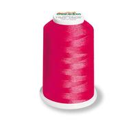 Aero-Flock 9120 und 9121 Miniking 1000m - Uni Multicolor Overlockgarn Bauschgarn für dehnbare Nähte, Nähgarn (Neon Pink)