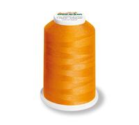 Aero-Flock 9120 und 9121 Miniking 1000m - Uni Multicolor Overlockgarn Bauschgarn für dehnbare Nähte, Nähgarn (Neon Orange)