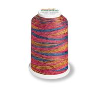 Aero-Flock 9120 und 9121 Miniking 1000m - Uni Multicolor Overlockgarn Bauschgarn für dehnbare Nähte, Nähgarn (Confetti)