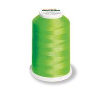 Aero-Flock 9120 und 9121 Miniking 1000m - Uni Multicolor Overlockgarn Bauschgarn für dehnbare Nähte, Nähgarn (Neon Grün)