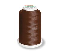 Aero-Flock 9120 und 9121 Miniking 1000m - Uni Multicolor Overlockgarn Bauschgarn für dehnbare Nähte, Nähgarn (Chocolate)