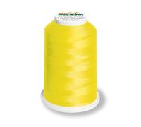 Aero-Flock 9120 und 9121 Miniking 1000m - Uni Multicolor Overlockgarn Bauschgarn für dehnbare Nähte, Nähgarn (Neon Gelb)