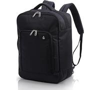 Aerolite 40 x 30 x 15 cm Neue und verbesserte 2024 British Airways, EasyJet, Virgin Atlantic, KLM Kabinengepäck unter dem Sitz, Flugtasche, Rucksack, schwarz, Schwarz, Reisetasche für Handgepäck