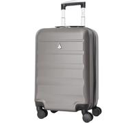 Aerolite 55x35x25cm Hartschale Kabinenkoffer für KLM, Air Europa, Air France, ITA Airways & Transavia - 42L Leichter Hartschalenkoffer Reisekoffer Handgepäck Trolley Koffer 55x35x25 mit 4 Rollen Grau