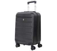 Aerolite 55x35x25cm Hartschalen-Koffer Handgepäck mit 4 Rollen Bordgepäck Maximale Größe für Air Europa, Air France, ITA Airways, KLM & Transavia 5 Jahre Garantie (Schwarz)