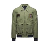 Aeronautica Militare AB3049 Pilot-Jacke für Herren, Motiv: Pfeile Tricolori aus technischem Gewebe, hellgrün, XL
