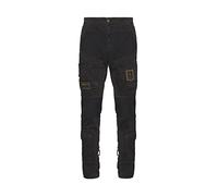 Aeronautica Militare Anti-G Hose Dreifarbige Pfeile PA1387CT, Herren, Cargo, Bermuda, Sweatshirt, 34300 Jet Black, 56