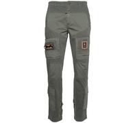 Aeronautica Militare Anti-G Hose mit dreifarbigen Pfeilen PA1664CT, Herren, Cargo, Sweatshirt, 34400 Grün, L