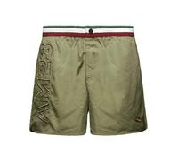 Aeronautica Militare Badehose mit elastischem dreifarbigem Band, Boxershorts BW0233 für Herren, Slip, Shorts, Schwimmbad, 261BW0233UCT02967, grün, L