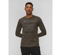Aeronautica Militare Bedrucktes Langarmshirt Für Herren 252ts2477uj00641-34400 Grau;Grün XXL