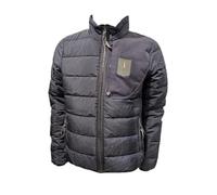 Aeronautica Militare Crinkle Nylonjacke AB3022 für Herren, gepolstert, dreifarbig, blau, M