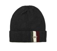 Aeronautica Militare CU080 Herren-Mütze mit dreifarbigem Metalladler, Mütze, 34300 Schwarz, 56