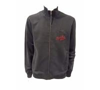 Aeronautica Militare Full-Zip FE1873 Herren Washed Sweatshirt Pullover Strickjacke, Schwarz , XXL