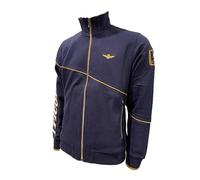 Aeronautica Militare Full-Zip FE1942 Dreifarbige Pfeile Herren Sweatshirt, Strickjacke, blau, L