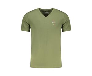 Aeronautica Militare Grünes Baumwoll Herren T-Shirt M