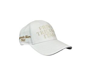Aeronautica Militare HA1209 Herrenmütze bestickt dreifarbige Pfeile, Weiß, One size