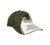 Aeronautica Militare HA1210 Herrenhut Color Block bestickt, Weiß Militärgrün, One size