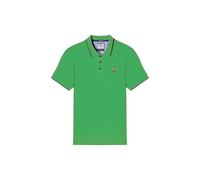 Aeronautica Militare Herren-Poloshirt PO1308 aus Pikee-Baumwolle, Grün Wald, XL
