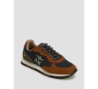 Aeronautica Militare Herren-sneaker Aus Leder 252sc0320upl00313-94691 Braun;Dunkelblau 45