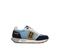 Aeronautica Militare Herren-Sneaker mit dreifarbigen Pfeilen 261SC0292UCT03331 8057630676343-45, Blau, Himmelblau, 42 EU