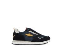 Aeronautica Militare Herren-Sneaker mit Patch AM und Adler 261SC0288UCT03545, blau, 42 EU