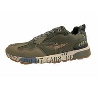Aeronautica Militare Herren-Sneakers, SC0276UCT04249, SC276, 07302 Armeegrün, 45 EU