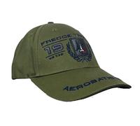 Aeronautica Militare Herrenmütze HA1206 bestickt P.A.N dreifarbige Pfeile, militär-grün, One size