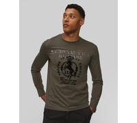 Aeronautica Militare Langarmshirt Für Herren 252ts2471uj00641-34400 Grau;Grün M