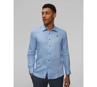 Aeronautica Militare Leinenhemd Für Herren In Blau 251ca1239ct3089-21308 Blau 3XL