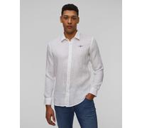 Aeronautica Militare Leinenhemd Für Herren In Weiß 251ca1239ct3089-73009 Weiß XXL