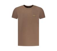 Aeronautica Militare Marrone Baumwolle Herren T-Shirt XL