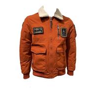 Aeronautica Militare Pilot AB3024 Herren-Jacke, gepolstert, dreifarbig, 57608 Clay Orange, L