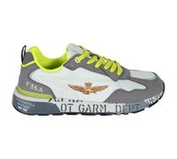 Aeronautica Militare Pilot SC0276 94038 Herren-Sneakers, Neongrau, elfenbein, 44 EU