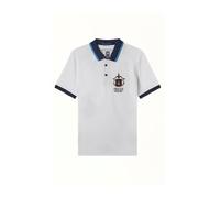 Aeronautica Militare PO1761 Herren-Poloshirt, Piqué, Trikot, T-Shirt, Kurzarm, dreifarbige Pfeile, Weiß, 56