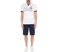 Aeronautica Militare Poloshirt AM-23 Color-Block bestickt 261PO1916UP00191 8057630766112 - XL, Weiß, L