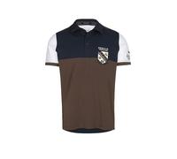 Aeronautica Militare 261po1915up00191 Kurzarm-poloshirt L Chestnut Brown / Blue Navy / Off White