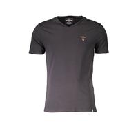 Aeronautica Militare Schwarzes Baumwoll-Hemd für Herren 2XL