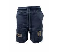 Aeronautica Militare Shorts aus Sweatshorts, BF033 Anti-G, dreifarbige Pfeile, Herren-Shorts, Trainingsshorts, marineblau, XL
