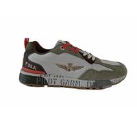 Aeronautica Militare Sneaker Green/Beige US25AR04 251SC276CT3546, 07235 Salbeigrün Grau Braun, 42 EU