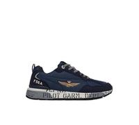 AERONAUTICA MILITARE Sneakers mit Einsätzen aus Wildleder, Farbe Blau, blau, 44 EU