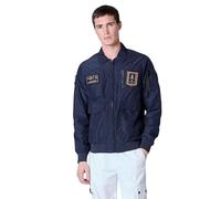 Aeronautica Militare Sommerjacke Pilot AB2071 Jacke mit dreifarbigem Pfeil-Patch, marineblau, 58