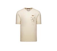 Aeronautica Militare T-Shirt IX Gruppe Jagd aus Baumwolle, Begie, XL