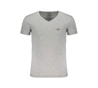 Aeronautica Militare Graues Herren-T-Shirt aus Baumwolle, Grau, XX-Large