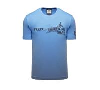 Aeronautica Militare T-Shirt TS2541 MB-339 für Herren, dreifarbige Pfeile, hellblau, XL