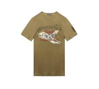Aeronautica Militare TS2406 Herren-T-Shirt, T-Shirt, Sweatshirt, 6o Stormo, Tornado, militär-grün, XXL