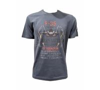 Aeronautica Militare TS2536 F-35 Herren-T-Shirt, T-Shirt, Sweatshirt, 21315 Titan Avio, XL